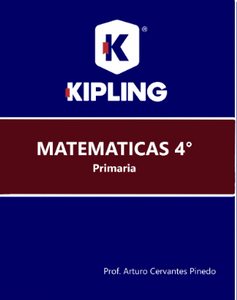 CUADERNO DE TRABAJO MATEMÁTICAS. 4TO PRIM